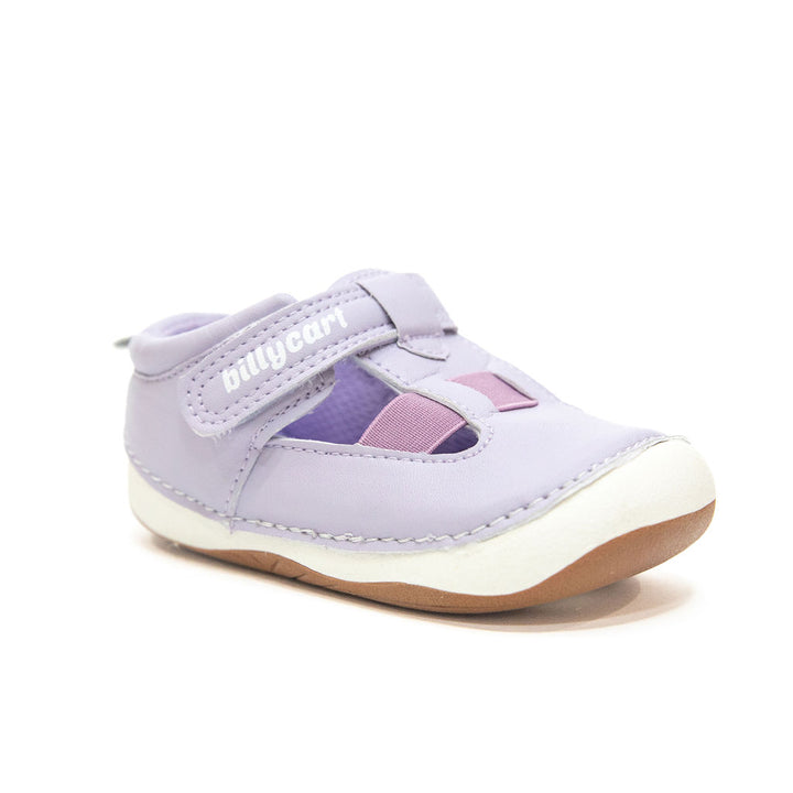 Extra wide girls pre-walker or first walker sandals | Indi Purple Billycart kids Sandals